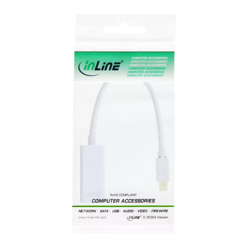 InLine Mini DisplayPort HDMI Adaptor με Ήχο 4K/30Hz 17193E