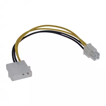 InLine Καλώδιο-Adapter Τροφοδοτικού Motherboard 5,25 ίντσες / 4-Pin 12V 0,20 m