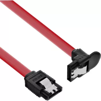 InLine Καλώδιο SATA 6Gb/s με Ασφάλειες γωνιακό 0,75 m