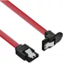InLine Καλώδιο SATA 6Gb/s με Ασφάλειες γωνιακό 0,75 m