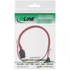 InLine Καλώδιο SATA 6Gb/s με Ασφάλειες γωνιακό 0,75 m