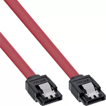 InLine Καλώδιο SATA 6Gb/s με Clips 0,75m