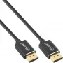 InLine Καλώδιο DisplayPort 1.4 λεπτό, 8K4K, μαύρο, επιχρυσωμένες επαφές, 0,5 m
