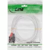 InLine καλώδιο 2x RCA αρσενικό / 3,5 mm αρσενικό λευκό/χρυσό 10 m