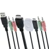InLine διακόπτης KVM, 2 θυρών, USB-C + HDMI σε HDMI, 4K, με ήχο, ενσωμ. καλώδιο