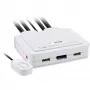 InLine διακόπτης KVM, 2 θυρών, USB-C+DP σε DisplayPort, 4K, ήχος, ενσωμ. καλώδιο