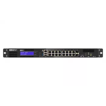 QNAP QGD-1600 Managed Gigabit Ethernet (10/100/1000) 1U μαύρο, γκρι