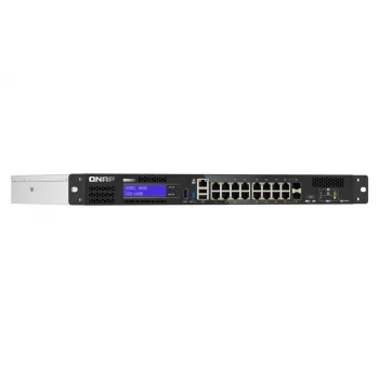 QNAP QGD-1600 Managed Gigabit Ethernet (10/100/1000) 1U μαύρο, γκρι