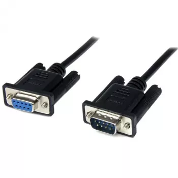 StarTech.com 1m μαύρο καλώδιο σειριακό null modem DB9 RS232 F/M