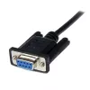 StarTech.com 1m μαύρο καλώδιο σειριακό null modem DB9 RS232 F/M