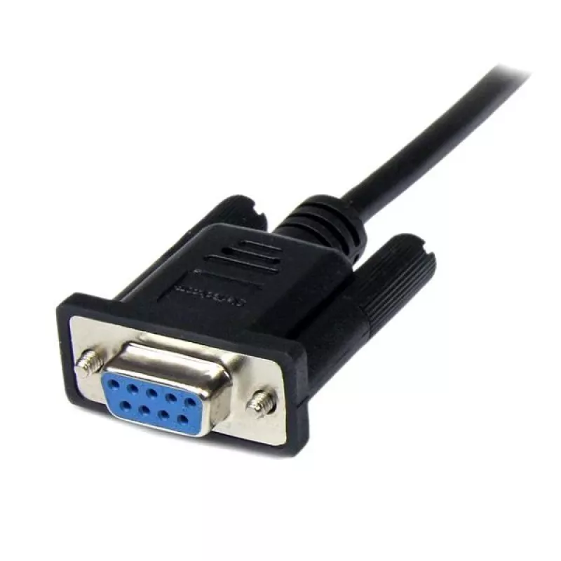 StarTech.com 1m μαύρο καλώδιο σειριακό null modem DB9 RS232 F/M