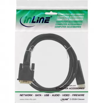 Καλώδιο αντάπτορα DisplayPort σε DVI InLine 17117 0,3 m μαύρο