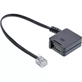 InLine καλώδιο αντάπτορα TAE βύσμα RJ11 6P4C σε υποδοχή TAE-F γερμανικό 0,2 m