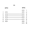 InLine καλώδιο modular RJ45 8P4C / RJ11 6P4C βύσμα/βύσμα 3m