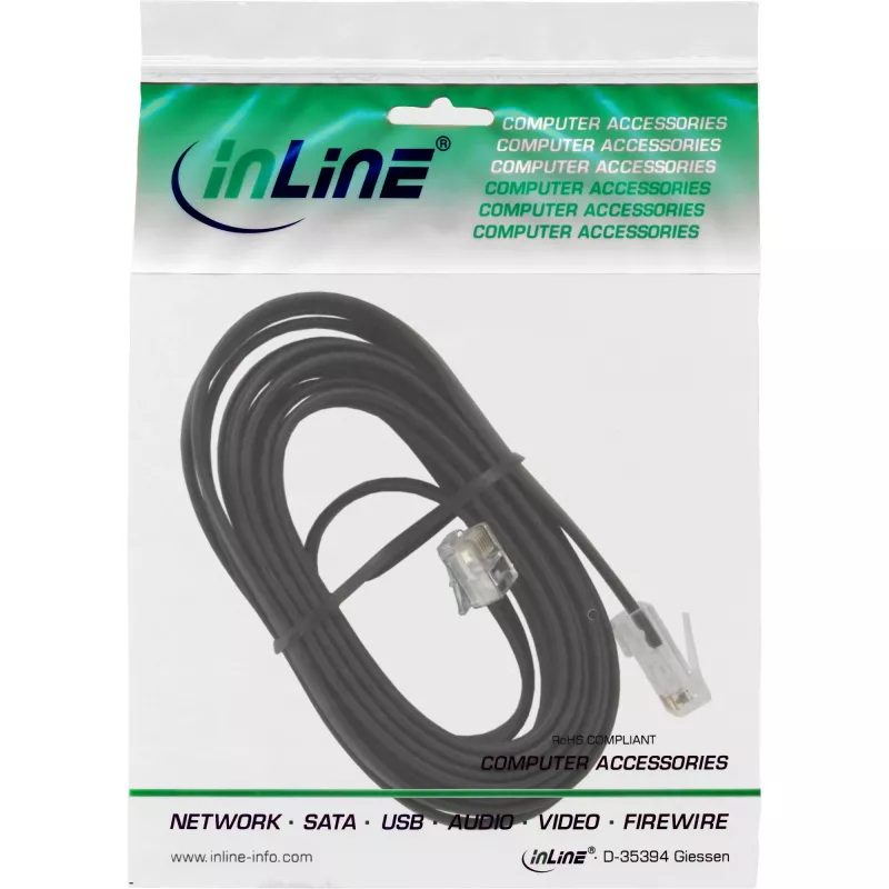 InLine καλώδιο modular RJ45 8P6C σε RJ12 6P6C βύσμα/βύσμα 6 m