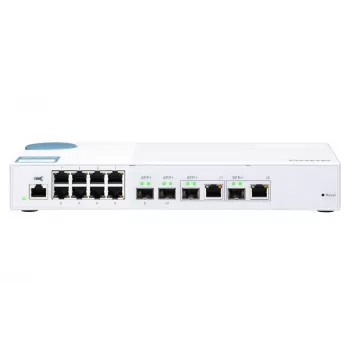 QNAP QSW-M408-2C Διαχειριζόμενο Switch Δικτύου L2 10G Ethernet (100/1000/10000) Λευκό