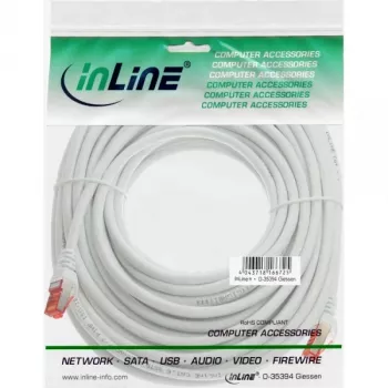 InLine Patch Καλώδιο S/FTP PiMF Cat.6 250MHz PVC Χαλκός Λευκό 50m