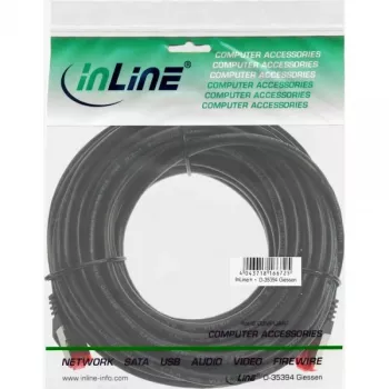 InLine Patch Καλώδιο S/FTP PiMF Cat.6 250MHz PVC Χαλκός Μαύρο 50m