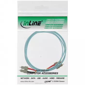 Καλώδιο Οπτικών Ινών Duplex SC/SC InLine 83502O 50/125µm OM3 2m