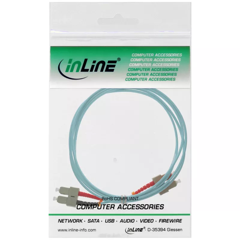 Καλώδιο Οπτικών Ινών Duplex SC/SC InLine 83502O 50/125µm OM3 2m
