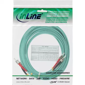 Καλώδιο Οπτικών Ινών Duplex ST/ST InLine 50/125µm OM3 5m