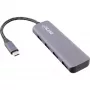 InLine Hub USB 3.2, USB-C σε 4x USB A 10 Gb/s, Αλουμίνιο, γκρι