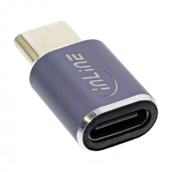 InLine Προσαρμογέας USB4 Βύσμα/Υποδοχή USB-C Αλουμίνιο γκρι 35900A