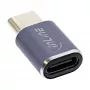 InLine Προσαρμογέας USB4 Βύσμα/Υποδοχή USB-C Αλουμίνιο γκρι 35900A