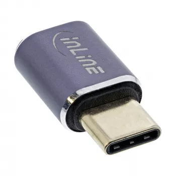 InLine Προσαρμογέας USB4 Βύσμα/Υποδοχή USB-C Αλουμίνιο γκρι 35900A