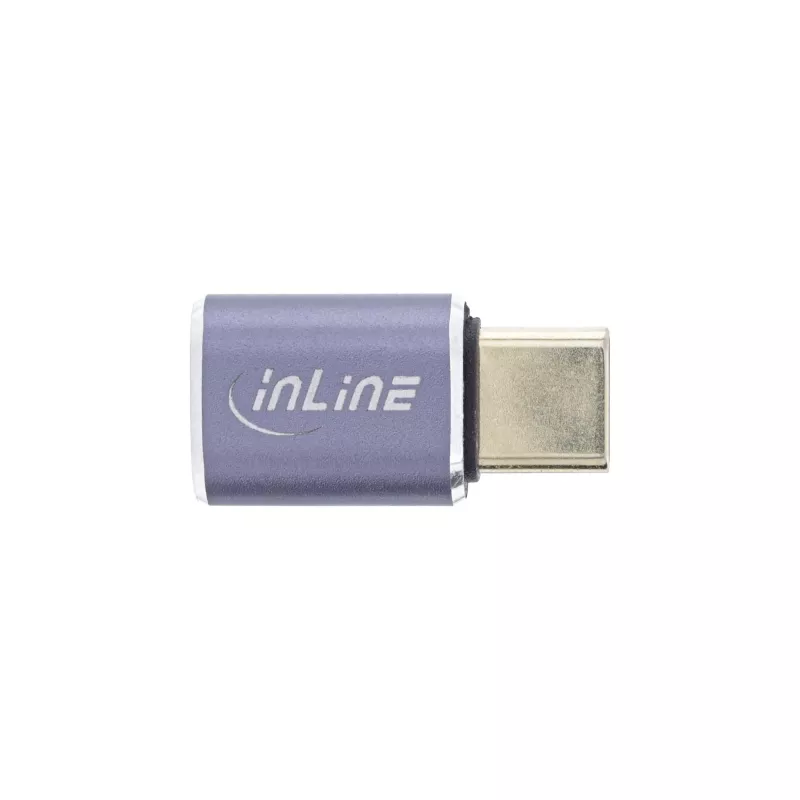 InLine Προσαρμογέας USB4 Βύσμα/Υποδοχή USB-C Αλουμίνιο γκρι 35900A