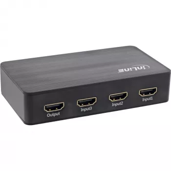 InLine Διακόπτης HDMI, 3 Θύρες, 4K2K@60Hz, HDCP 2.2