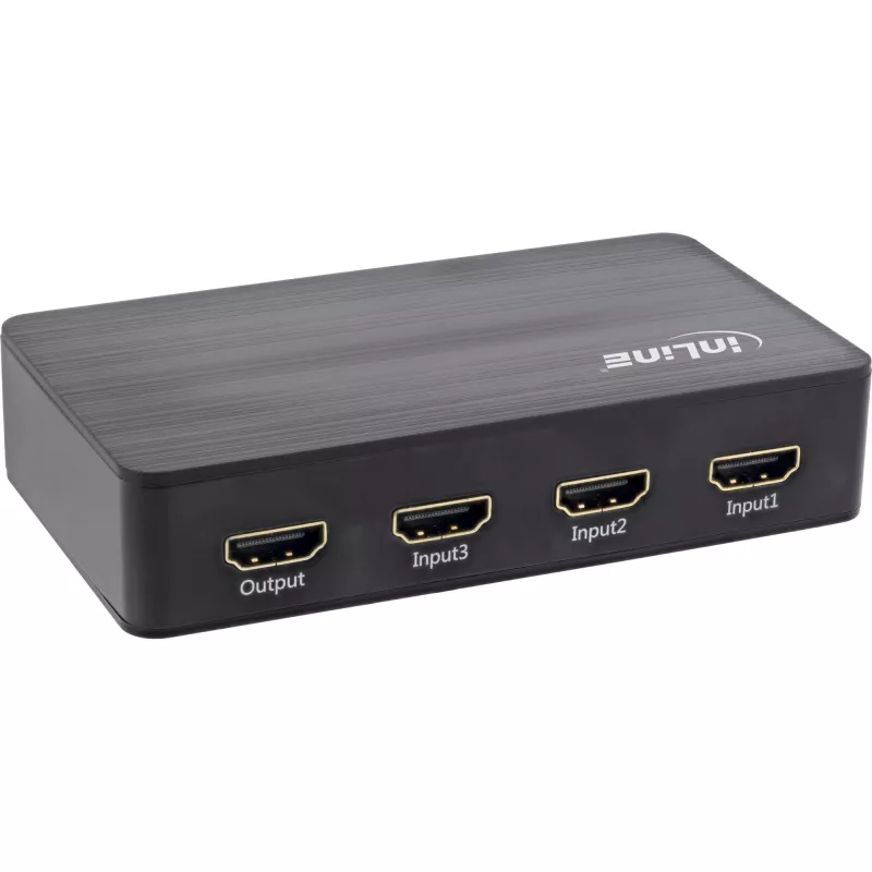 InLine Διακόπτης HDMI, 3 Θύρες, 4K2K@60Hz, HDCP 2.2