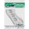 InLine Πολύπριζο InLine 16433W 3 θέσεων Schutzkontakt CEE 7/3 λευκό 3m
