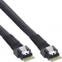 InLine λεπτό καλώδιο SAS, SFF-8654 σε SFF-8654, 24Gb/s, 0,5m