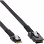 InLine λεπτό καλώδιο SAS, SFF-8654 σε Mini SAS SFF-8087, 12Gb/s, 0,5m