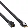 InLine λεπτό καλώδιο SAS InLine 24Gb/s SFF-8654 σε Mini SAS HD SFF-8643 1m
