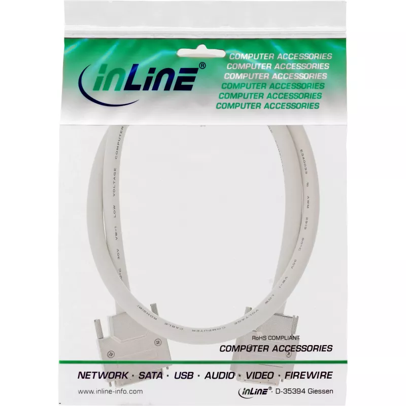 InLine καλώδιο SCSI U320, 68-πολικό Micro Centronics (VHD) βύσμα αρσενικό/βύσμα αρσενικό, 1,8 m