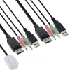 InLine καλώδιο KVM Switch, 2-Port, DisplayPort 1.2, 4K, USB, Audio
