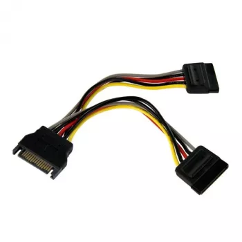 StarTech.com 15 cm Καλώδιο προσαρμογέας διαχωρισμού τροφοδοσίας SATA Y - M/F
