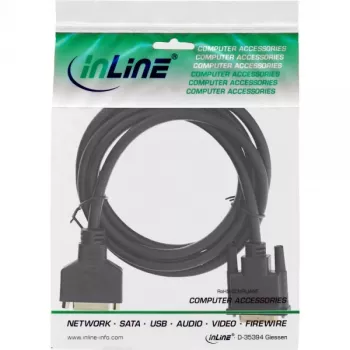 InLine Καλώδιο DVI-D Premium 24+1 αρσενικό σε θηλυκό Dual Link επιχρυσωμένο 2m