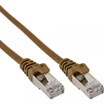 InLine Καλώδιο Patch SF/UTP Cat.5e καφέ 0,3m