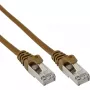 InLine Καλώδιο Patch SF/UTP Cat.5e καφέ 0,3m