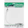 InLine Καλώδιο Patch, S/FTP (PiMf), Cat.8.1, 2000MHz, χωρίς αλογόνα, λευκό, 0,25m