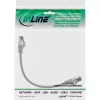 InLine Καλώδιο Patch, S/FTP (PiMf), Cat.8.1, 2000 MHz, χωρίς αλογόνα, γκρι, 0,25 m