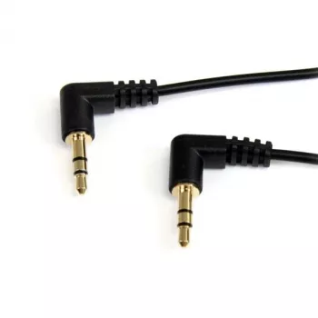 StarTech.com 30 cm λεπτό 3,5 mm γωνιακό στερεοφωνικό καλώδιο ήχου - M/M