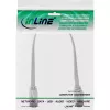 InLine Flach-Patchkabel, U/FTP, Cat.8.1, TPE χωρίς αλογόνα, λευκό, 0,3m