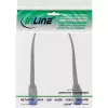 InLine Flach-Patchkabel, U/FTP, Cat.6A, TPE χωρίς αλογόνα, γκρι, 0,3 m