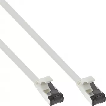 InLine Patchkabel επίπεδο, U/FTP, Cat.8.1, TPE χωρίς αλογόνα, λευκό, 7,5m