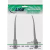 InLine Patchkabel επίπεδο, U/FTP, Cat.8.1, TPE χωρίς αλογόνα, γκρι, 0,25 m
