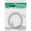 InLine Patchkabel επίπεδο, U/FTP, Cat.6A, TPE χωρίς αλογόνα, λευκό, 0,5 m